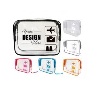 Custom TSA Approved Clear Toiletry Bags, Quart Size, Airline Carry-On Compliant for Travel and Gifts - Product Image 1