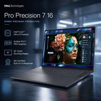 Pro Precision 7 16" Professioneel Mobiel Werkstation Zakelijke Laptop Intel Core Hoge Prestaties 1920x1080 SSD