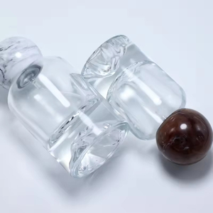 Luxury 50ml Round Glass Perfume Bottle With Marble Lid Mountain Bottom Unique Perfume Bottle - Product Image 6