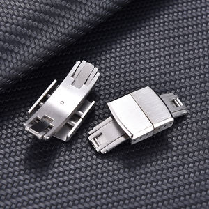 Juelong RTS สายรัดนาฬิกาสำหรับ CTS, สายนาฬิกาแบบพับได้แข็งแรงทำจากโลหะ18มม. - Product Image 6