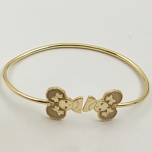 Braccialetti Personalizzati con Qualsiasi Personaggio dei Cartoni Animati <span class=keywords><strong>Gioielli</strong></span> per Bambini in Acciaio Inox Placcato Oro 18k Bracciali Regolabili Carini per Bambine - Product Image 2