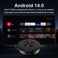 Boîtier TV Topleo Control Android 14 4K, décodeur, boîte TV intelligente Android