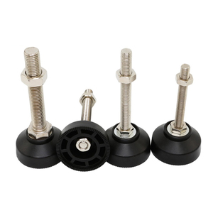 Pata Niveladora Ajustable Antivibración, Soporte <span class=keywords><strong>de</strong></span> Montaje, Nivelador <span class=keywords><strong>de</strong></span> Patas M16 con Almohadilla <span class=keywords><strong>de</strong></span> <span class=keywords><strong>Goma</strong></span>, Diámetro 60 mm - Product Image 1