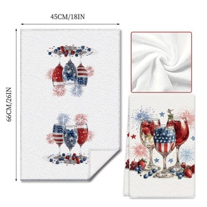 Cross-border digital printing independent daily style household kitchen cleaning towels, dishcloths, <b>tablecloths</b>, decorative - Product Image 2