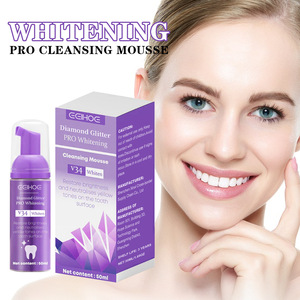 Mousse <span class=keywords><strong>dentifrice</strong></span> violette 2024, vente chaude, blanchiment des dents et nettoyage en profondeur, soin buccal, élimination des taches jaunes, ingrédient chimique, 50 ml - Product Image 2