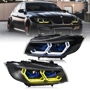 Feux avant TT-ABC <span class=keywords><strong>LCI</strong></span> Angel Eyes RGB LED DRL pour <span class=keywords><strong>BMW</strong></span> modèles 2009-2011 <span class=keywords><strong>E90</strong></span> 335i, phares au xénon adaptatifs avec mise à niveau automatique - Product Image 3