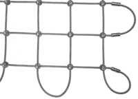 Filet de protection transparent en câble d'acier inoxydable pour escaliers d'atrium et protection résidentielle – Maille métallique en câble