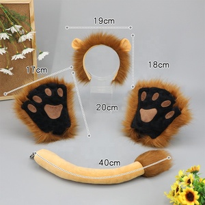 Diadema <span class=keywords><strong>de</strong></span> Orejas <span class=keywords><strong>de</strong></span> León Leton, Diadema <span class=keywords><strong>de</strong></span> Peluche con Orejas <span class=keywords><strong>de</strong></span> Animales, Accesorios <span class=keywords><strong>de</strong></span> Cosplay con Temática <span class=keywords><strong>de</strong></span> Zoológico, <span class=keywords><strong>Disfraz</strong></span> <span class=keywords><strong>de</strong></span> Safari, Unisex para Adultos - Product Image 2