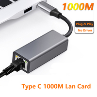 Pour Xiaomi Nintendo Switch carte réseau ordinateur portable Windows1000M 100M type-c à RJ45 Lan Type C USB Gigabit Ethernet câble adaptateur