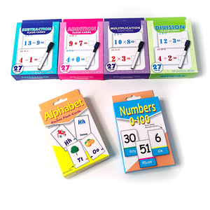 Carte Flash Personalizzate per l'Apprendimento dell'Alfabeto, <span class=keywords><strong>Gioco</strong></span> di Carte per il Vocabolario dei Bambini, Confezionate <span class=keywords><strong>in</strong></span> Scatola di Plastica - Product Image 1