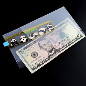 Carpeta A6, 2 bolsillos laterales abiertos, sobres de efectivo, organizador de dinero de plástico, hojas sueltas, 6 agujeros, porta billetes, protectores de hojas - Product Image 3