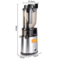 Augerkop, eenvoudig te reinigen, zelfvoedend, moeiteloos voor het maken van sap in batches, slowjuicer, geschikt voor hele fruit en groenten