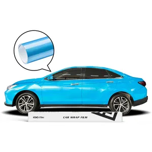 HOHOFILM Holo graphic Metallic Series Blaue Farbe 1,52x18m Autos chutz folie Vinyl folie Auto Vinyl Wrap coole Auto Wraps