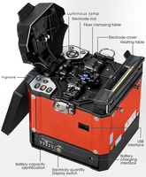 A-80S Orange Automatic Fiber Optic Fusion Splicer 4 Motors FTTH 1 Year Warranty CN/GUA