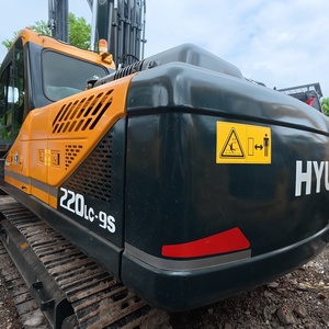 Excavadora de cadenas usada Hyundai de 22 toneladas para proyectos de ingeniería, importada, potente, con pintura original. - Product Image 2