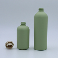 Bouteille de shampooing en plastique HDPE Soft Touch 200ml 400ml 500ml Emballage de lotion pour le corps