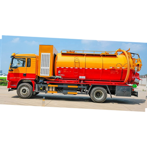 Camion-citerne septique pour le nettoyage des routes, camion d'aspiration des eaux usées et des excréments avec système de levage hydraulique pour le nettoyage des égouts - Product Image 2