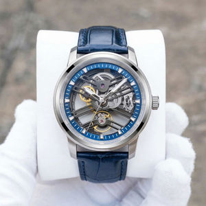 Montre homme automatique mécanique unique de haute qualité avec cadran squelette ajouré, Reloj de pulsera automático mecánico SM1047 - Product Image 1