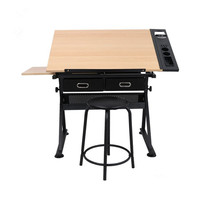Bureau de dessin moderne à hauteur réglable, table inclinable pour l'école, la salle d'art ou le salon à domicile, pour une utilisation en chambre
