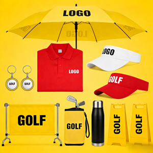 Ensemble cadeau promotionnel, logo personnalisé, polos, visières, porte-clés de marque, bouteilles d'eau pour événements sportifs, jeux de golf - Product Image 4