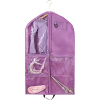 Sac de rangement pliable pour robes de danse pour enfants en tissu Oxford 210D avec fermetures éclair, lavable, résistant à l'eau, anti-poussière, multi-usages