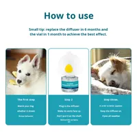 Vente flash : Ensemble chauffant électrique anti-léchage pour chien et chat, liquide apaisant, phéromone calmante émotionnelle