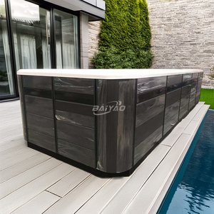 <span class=keywords><strong>Piscine</strong></span> à débordement extérieure moderne et écologique en acrylique <span class=keywords><strong>de</strong></span> 6 mètres, design élégant en bois importé pour villa et hôtel, garantie <span class=keywords><strong>de</strong></span> plus <span class=keywords><strong>de</strong></span> 5 ans - Product Image 1