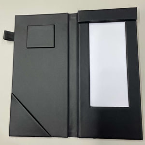 Carpeta de Cuero PU con Logotipo Personalizado, Iluminada con LED, para Presentar Facturas en Restaurantes - Product Image 1