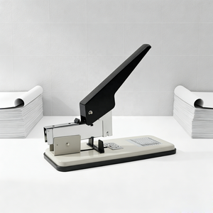 <span class=keywords><strong>Agrafeuse</strong></span> manuelle en métal EMDA pour bureau, format jumbo, grande capacité, 210 feuilles, gris - Product Image 6