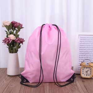 Custom Logo Printed Nylon Household Sports Sack Style <b>Large</b> Portable Travel Hanging Shoes Drawstring <b>Bag</b> - Product Image 2