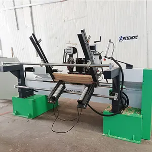 China cortador de madera máquina de torno de alimentación automática 1 husillo torno de madera