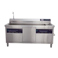 Commerciële groentewasmachine, grootschalige fruit- en groentebellenwasser, geautomatiseerde lijn voor de verwerking van vers gesneden groenten