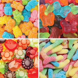 Fabricante, venta al por mayor, caramelos de goma a granel, contenido de jugo 50%, aperitivos de goma con sabor afrutado de cristal, dulces Halal para niños - Product Image 3