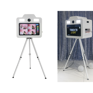 In ngay lập tức DSLR Photo Booth Hộp tất cả trong một 21.5 "Màn hình cảm ứng Tripod kim loại photobooth máy với hai điền vào ánh sáng cho tổ chức sự kiện - Product Image 1