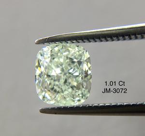 IGI certificado 1,02 quilates SI1 claridad débil verde brillante corte de cojín 100% diamantes sueltos naturales para anillos y uso de joyería OEM - Product Image 1