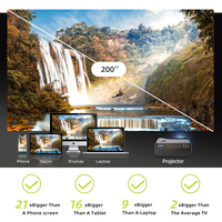 Projecteur Full HD 1080P WiFi LED Version Android Mini projecteur Wifi LCD 4K Film Home Cinéma Fabricant d'équipement d'origine