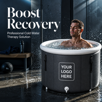 Baignoire à glace portable professionnelle pour la cryothérapie, 4 formes disponibles, certifiée CE REACH pour la récupération musculaire