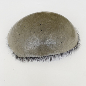 Parrucchino per Uomo in Capelli Umani con <span class=keywords><strong>Base</strong></span> in PU Traspirante e Fori, Stile Capelli Corti, Sistema di Capelli, Unità Parrucca - Product Image 3