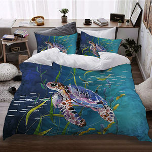 Beddengoed In Zeeschildpaddencollecties Voor Tienerjongensmeisjes In Zee In Mediterrane Stijl - Product Image 2
