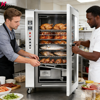 Four électrique intelligent en acier inoxydable avec contrôle automatique de la température et de la minuterie, pour la cuisson de saucisses, poisson, viande, fumage et bacon froid