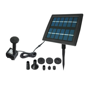 Jia Tong Solar Fountain 1.8W With Led Light Outdoor Water Feature Contemporary Design - Product Image 2
