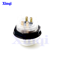 Prix usine 33mm Arcarcade Led bouton poussoir 1P/2P 12/5V LED IIluminated boutons poussoirs bouton d'arcade sur le roi de la console de boxe
