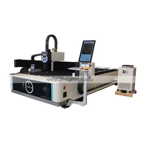 Goodcut máquina de corte a laser de fibra, tubo quadrado rotativo de metal com fonte de raycus