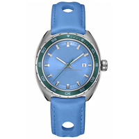 Montre à quartz personnalisée Slonton avec mouvement Seiko montre-bracelet à breloque multicolore en cristal de saphir pour femme