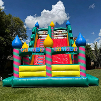 Toboggan Commercial Gonflable pour Aire de Jeux, Château Gonflable Super Rebondissant, Jeu de Toboggan Gonflable Extérieur en PVC, Installation Facile