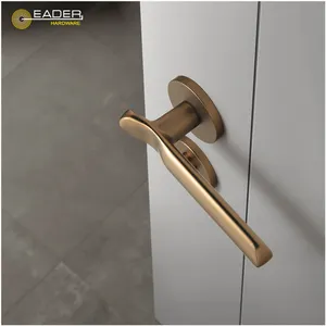 EADER-manija de puerta artística para el hogar, diseño de interior, color marrón oscuro, gran oferta, Europa