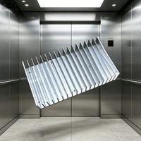 Radiateur d'extrusion en aluminium anodisé pour onduleur d'ascenseur, refroidissement efficace, design moderne pour le contrôle électrique des ascenseurs
