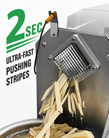 MBC Automatische Groente Push Strip Snijmachine voor Frieten, Zoete Aardappel, Cassave en Groenteverwerkingsapparatuur