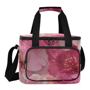 Nouveauté : Sacs isothermes personnalisés à imprimé hibiscus hawaïen, grande capacité, imperméables, sacs à lunch thermiques pour adultes - Product Image 1