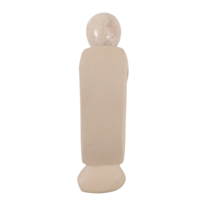 Scultura di Figura Seduta in Ceramica, Statuetta in Pietra per Decorazione di Casa e Ufficio - Product Image 3
